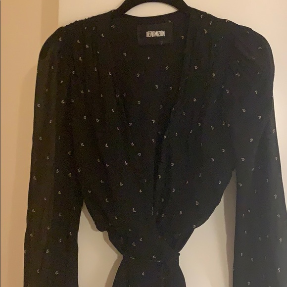 Reformation Moon Wrap Dress - Picture 4 of 5